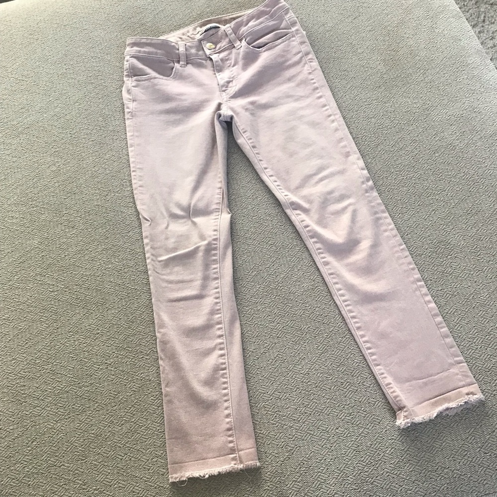 American Eagle Pink Cropped Jeggings sz 4